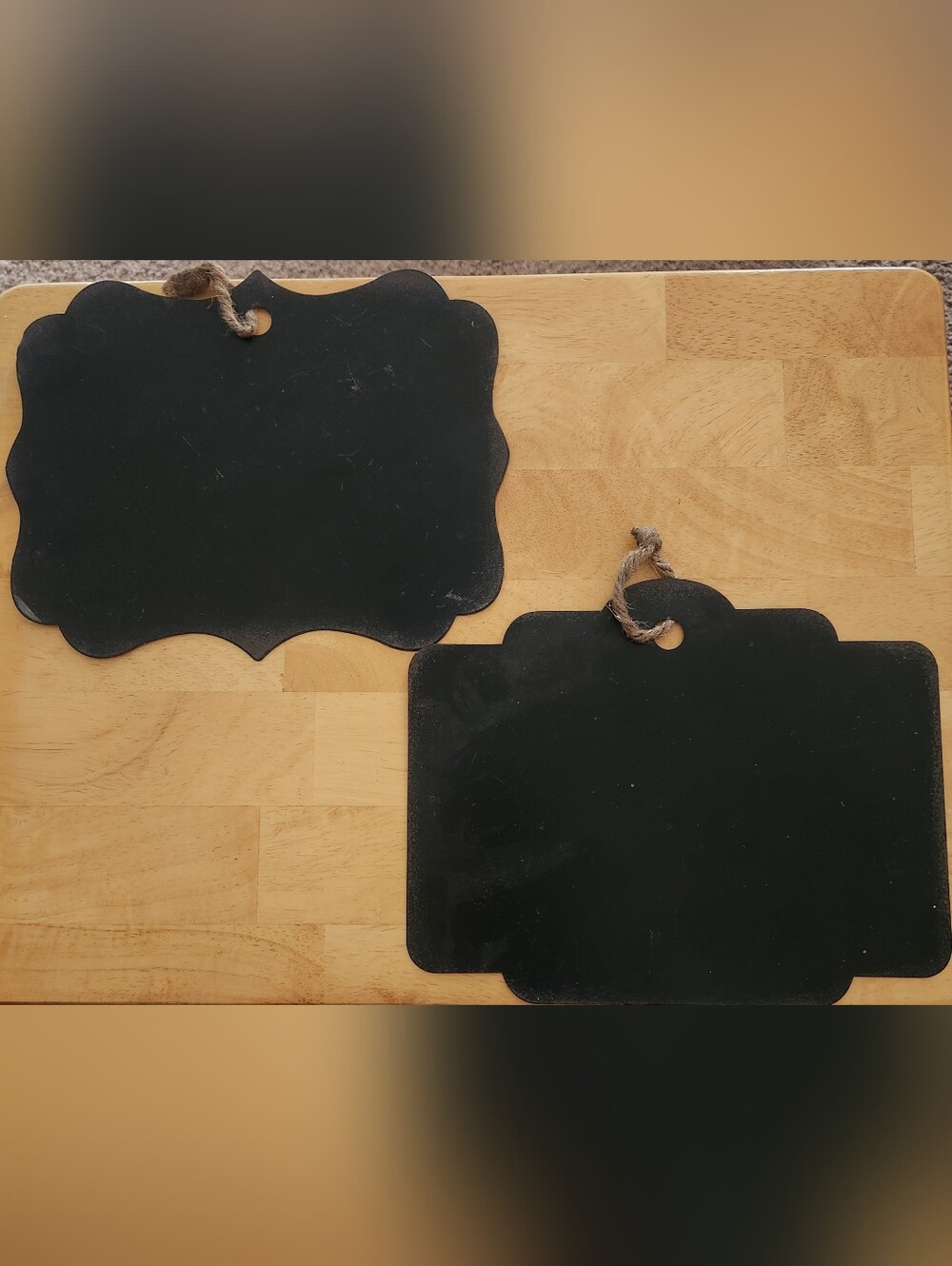 Metal Hanging Signs - Black